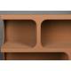 Etagère Basse Dundee M Dutchbone Bibliothèque en Bois Couleur Terracotta Support pour Objets Décoratifs 37x85x120cm