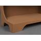 Etagère Basse Dundee M Dutchbone Bibliothèque en Bois Couleur Terracotta Support pour Objets Décoratifs 37x85x120cm