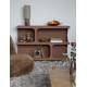 Etagère Basse Dundee M Dutchbone Bibliothèque en Bois Couleur Terracotta Support pour Objets Décoratifs 37x85x120cm