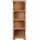 Etagère Dundee L Dutchbone Colonne de Rangement en Bois Couleur Terracotta Meuble Haut Ouverte 37x60x181cm