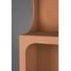 Etagère Dundee L Dutchbone Colonne de Rangement en Bois Couleur Terracotta Meuble Haut Ouverte 37x60x181cm