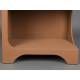 Etagère Dundee L Dutchbone Colonne de Rangement en Bois Couleur Terracotta Meuble Haut Ouverte 37x60x181cm