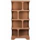 Etagère Dundee XL Dutchbone Meuble Présentoir en Bois Couleur Terracotta Bibliothèque Ouverte 37x85x180cm