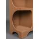 Etagère Dundee XL Dutchbone Meuble Présentoir en Bois Couleur Terracotta Bibliothèque Ouverte 37x85x180cm
