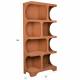 Etagère Dundee XL Dutchbone Meuble Présentoir en Bois Couleur Terracotta Bibliothèque Ouverte 37x85x180cm