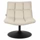 Fauteuil Design Lounge Bar Dutchbone Tendance Siège de Salon Tissu Bouclé Beige 66x78x81cm