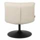 Fauteuil Design Lounge Bar Dutchbone Tendance Siège de Salon Tissu Bouclé Beige 66x78x81cm