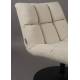 Fauteuil Design Lounge Bar Dutchbone Tendance Siège de Salon Tissu Bouclé Beige 66x78x81cm