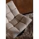 Fauteuil Design Lounge Bar Dutchbone Tendance Siège de Salon Tissu Bouclé Beige 66x78x81cm