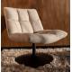 Fauteuil Design Lounge Bar Dutchbone Tendance Siège de Salon Tissu Bouclé Beige 66x78x81cm