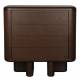 Cabinet Herman Dutchbone Meuble 4 Tiroirs Commode de Rangement Placage Frêne Semainier 40x98x100cm