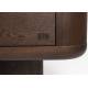 Cabinet Herman Dutchbone Meuble 4 Tiroirs Commode de Rangement Placage Frêne Semainier 40x98x100cm