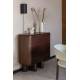 Cabinet Herman Dutchbone Meuble 4 Tiroirs Commode de Rangement Placage Frêne Semainier 40x98x100cm