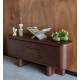 Buffet Herman Dutchbone Meuble de Rangement Placage Frêne Vaisselier Bahut 40x72x160cm