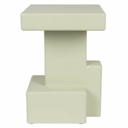 Guéridon Blast Woody Sellette d'Appoint en MDF Vert Bout de Canapé Design 35x35x50cm