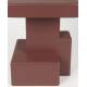Guéridon Blast Woody Sellette d'Appoint en MDF Rouge Bout de Canapé Design 35x35x50cm