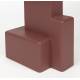 Guéridon Blast Woody Sellette d'Appoint en MDF Rouge Bout de Canapé Design 35x35x50cm