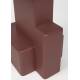 Guéridon Blast Woody Sellette d'Appoint en MDF Rouge Bout de Canapé Design 35x35x50cm
