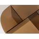 Table Basse Linea Zuiver Table de Salon Ovale en Verre Fumé Marron Mobilier Graphique et Design 40x60x80cm