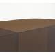 Table Basse Linea Zuiver Table de Salon Ovale en Verre Fumé Marron Mobilier Graphique et Design 40x60x80cm