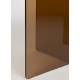 Table Basse Linea Zuiver Table de Salon Ovale en Verre Fumé Marron Mobilier Graphique et Design 40x60x80cm