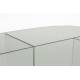 Table Basse Linea Zuiver Table de Salon Ovale en Verre Fumé Transparent Mobilier Graphique et Design 40x60x80cm