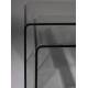 Lot de Tables de Sellettes Vetro Dutchbone Table Gigognes en Verre Epais Transparent Duo de Guéridons Rectangulaires
