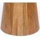Table de Salon Mees Woody Table Basse Ronde en Acacia et Marbre Guéridon Bi-matière 40x50x50cm