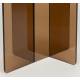 Guéridon Linea Zuiver Sellette d'Appoint Ovale en Verre Fumé Marron Mobilier d'Appoint Graphique 30x40x50cm