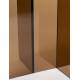 Guéridon Linea Zuiver Sellette d'Appoint Ovale en Verre Fumé Marron Mobilier d'Appoint Graphique 30x40x50cm