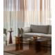 Guéridon Linea Zuiver Sellette d'Appoint Ovale en Verre Fumé Marron Mobilier d'Appoint Graphique 30x40x50cm
