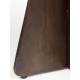 Duo de Tables Naut Woody Lot de 2 Guéridons en Manguier et Marbre Brun Sellettes Bi-matières Forme Organique