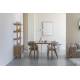 Lot de 2 Chaises Bright Zuiver Assises de Repas en Chêne et Tissu Beige Mobilier Design 57x58x77cm