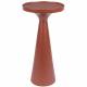 Bout de Canapé Floss Zuiver Guéridon Table d'Appoint Aluminium Rouge 28x28x56cm