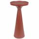 Bout de Canapé Floss Zuiver Guéridon Table d'Appoint Aluminium Rouge 28x28x56cm