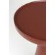 Bout de Canapé Floss Zuiver Guéridon Table d'Appoint Aluminium Rouge 28x28x56cm