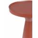 Bout de Canapé Floss Zuiver Guéridon Table d'Appoint Aluminium Rouge 28x28x56cm