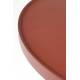 Table Basse Floss Rouge Zuiver Table d'Appoint Console Ronde en Fonte d'Aluminium 33x60x60cm
