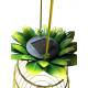 Ananas Solaire Fruit Coloré avec Circuit à Led Serpentin Lumineux à Suspendre 23x23x49cm