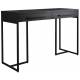 Bureau Class Dutchbone Console de Rangement Meuble Design Industriel Vintage en Acier et Bois Plaqué Acacia Noir 45x78x120cm