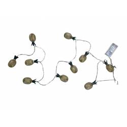 Guirlande Lumineuse Décoration Lumineuse Ananas Système Eclairage à Piles 10 Lampes 135cm