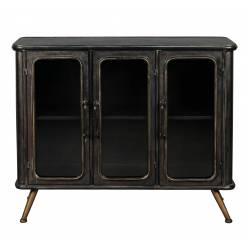 Bahut Denza Buffet de Rangement Dutchbone en Acier 37x80x100cm