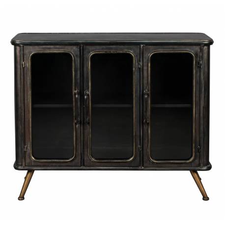 Bahut Denza Buffet de Rangement Dutchbone en Acier 37x80x100cm