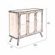 Bahut Denza Buffet de Rangement Dutchbone en Acier 37x80x100cm