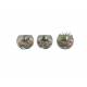 Trio de Plantes Artificielles Lot de 3 Plantes Synthétiques Pots en Verre Ensemble de Succulentes