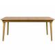 Table à Manger Ellen Zuiver Table de Repas Extensible avec Rallonge Bois Couleur Naturelle 75x90x180-220cm