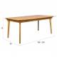 Table à Manger Ellen Zuiver Table de Repas Extensible avec Rallonge Bois Couleur Naturelle 75x90x180-220cm