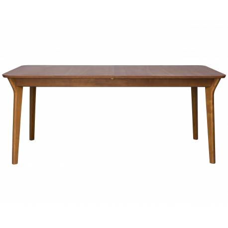 Table à Manger Ellen Zuiver Table de Repas Extensible avec Rallonge Bois Couleur Noyer 75x90x180-220cm