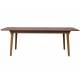 Table à Manger Ellen Zuiver Table de Repas Extensible avec Rallonge Bois Couleur Noyer 75x90x180-220cm