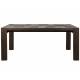 Table Bruneau Dutchbone Table de Repas Rectangulaire en Bois Foncé Mobilier de Salle à Manger 75x90x180cm